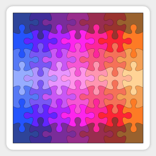 Colorful Puzzle Sticker